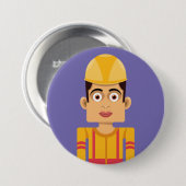 Badge Rond 7,6 Cm Constructor (Devant & derrière)