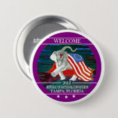 Badge Rond 7,6 Cm Convention 2012 nationale républicaine (Devant & derrière)