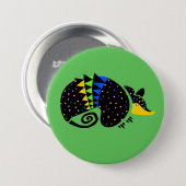 Badge Rond 7,6 Cm Cool ARMADILLO- Graphique animal en voie de dispar (Devant & derrière)