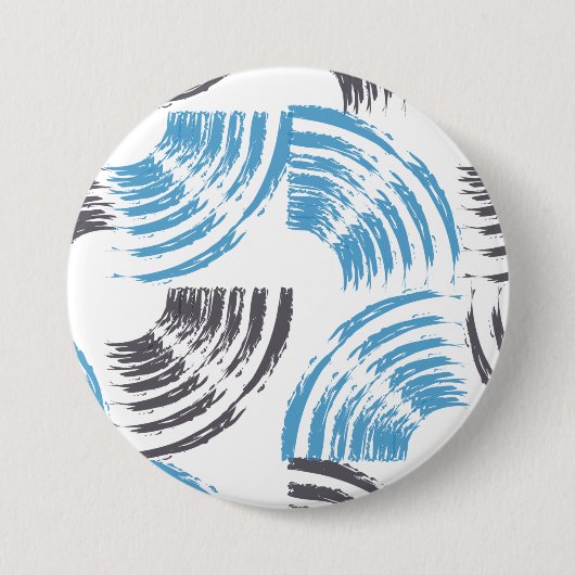 Badge Rond 7,6 Cm Cool, moderne, bleu abstrait tendance (Devant)