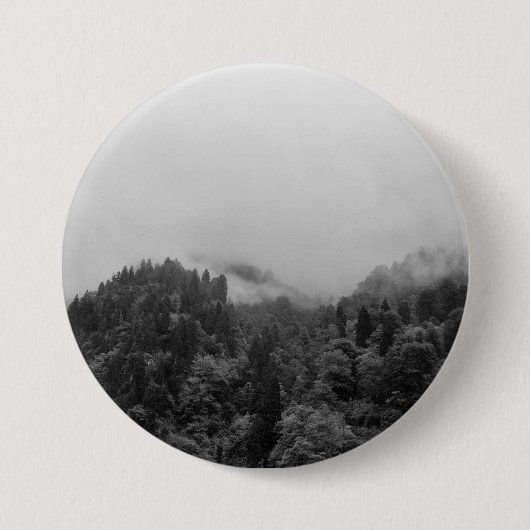 Badge Rond 7,6 Cm Cool, nature brumeuse magique (Devant)