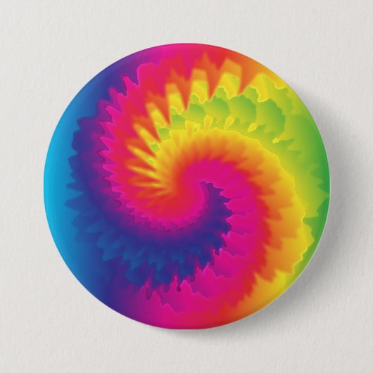 Badge Rond 7,6 Cm Cool Rainbow Tie Dye (Devant)