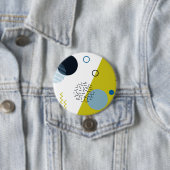 Badge Rond 7,6 Cm Cool, tendance, moderne, vert Memphis (En situation)