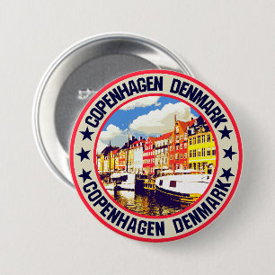 Badge Rond 7,6 Cm Copenhague