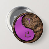 Badge Rond 7,6 Cm Coq de terre (Devant & derrière)