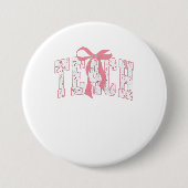 Badge Rond 7,6 Cm Coquette Bow Pencil Design Enseignants Enseignants (Devant)