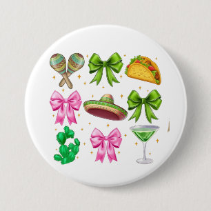 Badge Rond 7,6 Cm Coquette Mardi Gras Bow Fleur De Lis Masque Matièr