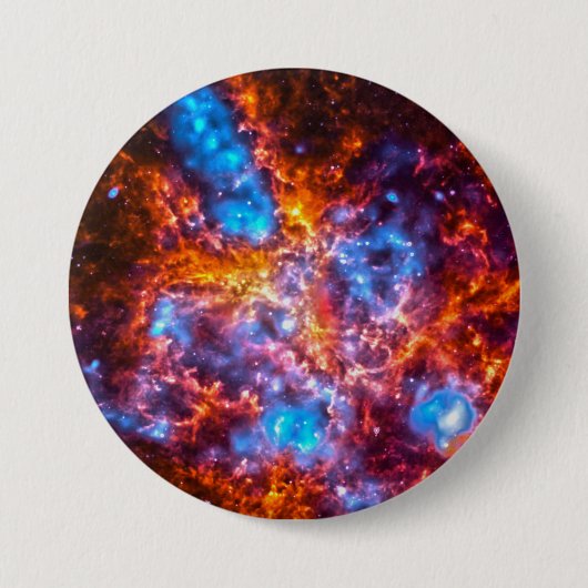 Badge Rond 7,6 Cm Cosmos colorés (Devant)