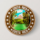 Badge Rond 7,6 Cm Costa Rica (Devant)