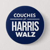 Badge Rond 7,6 Cm Couchages pour Harris Walz (Devant)