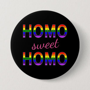 Badge Rond 7,6 Cm Couleurs homos douces homos gaies drôles
