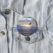 Badge Rond 7,6 Cm Courage pour changer (En situation)