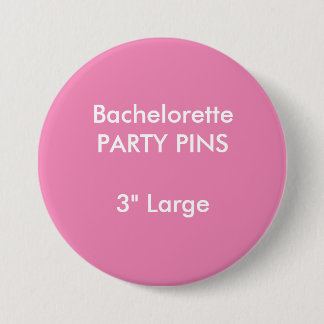 Badge Rond 7,6 Cm Coutume 3" grand Pin rond de partie de