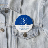 Badge Rond 7,6 Cm Coutume de symbole d'infirmier d'EMT (En situation)