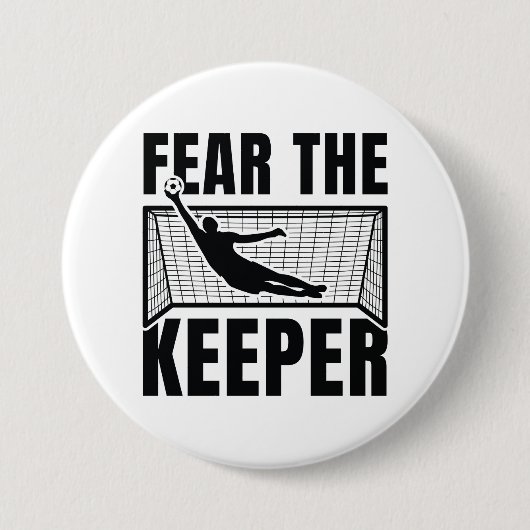 Badge Rond 7,6 Cm Craignez le gardien (Devant)