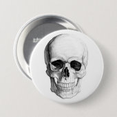 Badge Rond 7,6 Cm Crâne de sourire (Devant & derrière)