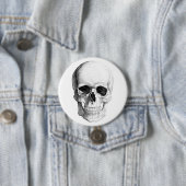 Badge Rond 7,6 Cm Crâne de sourire (En situation)