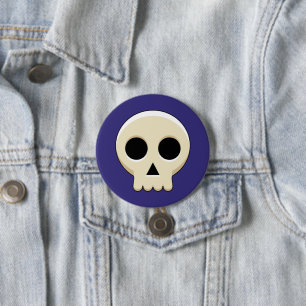 Badge Rond 7,6 Cm Crâne déplaisant Cute Kawaii Goth