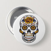 Badge Rond 7,6 Cm Crâne mystique (Devant & derrière)