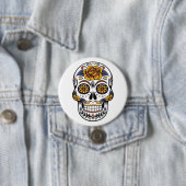 Badge Rond 7,6 Cm Crâne mystique (En situation)