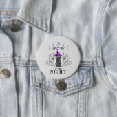 Badge Rond 7,6 Cm Créature de la nuit (En situation)