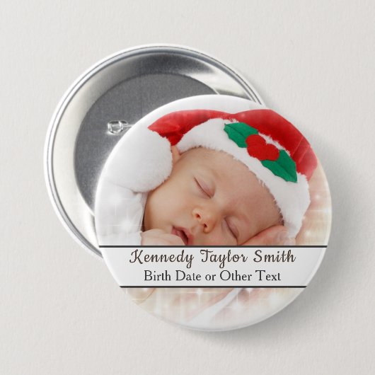 Badge Rond 7,6 Cm Créez facilement votre propre logo Ajouter photo A (Devant & derrière)