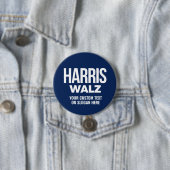 Badge Rond 7,6 Cm Créez votre propre Harris Walz 2024 (En situation)