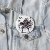 Badge Rond 7,6 Cm Crimson Ninja Phone Case (En situation)