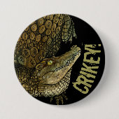 Badge Rond 7,6 Cm Crique de crocodile ! (Devant)