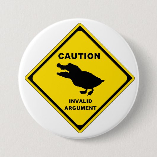 Badge Rond 7,6 Cm Crocoduck (Devant)