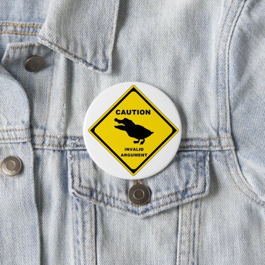 Badge Rond 7,6 Cm Crocoduck (En situation)