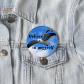 Badge Rond 7,6 Cm Crois_ (En situation)