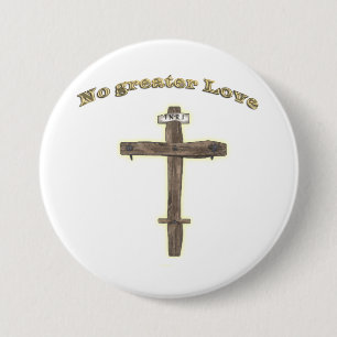 Badge Rond 7,6 Cm Croisement chrétien
