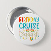 Badge Rond 7,6 Cm Croisière d'Anniversaire Escadron de croisière (Devant & derrière)