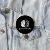 Badge Rond 7,6 Cm Croissance des pensées positives - Inspirationnel (En situation)