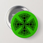 Badge Rond 7,6 Cm croix_céleste (Devant & derrière)