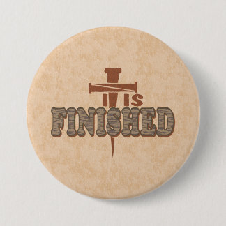 Badge Rond 7,6 Cm Croix des ongles rouillés du Christ Conception chr