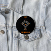 Badge Rond 7,6 Cm Cross/Awareness...RSD (En situation)