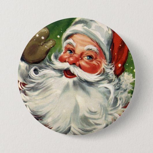 Badge Rond 7,6 Cm Cru le père noël d'amusement de KRW (Devant)