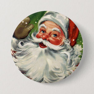 Badge Rond 7,6 Cm Cru le père noël d'amusement de KRW