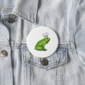 Badge Rond 7,6 Cm Cuire la grenouille avec casquette (En situation)