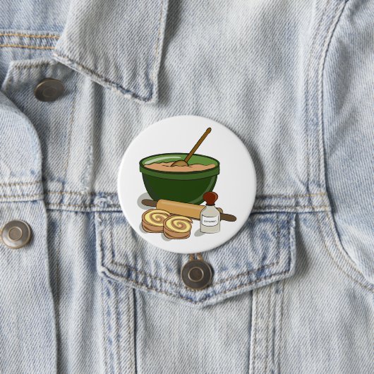 Badge Rond 7,6 Cm Cuisine confortable Ingrédients Cuisine confortabl (En situation)