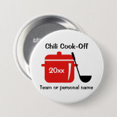Badge Rond 7,6 Cm Cuisson au chili personnalisée (Devant & derrière)
