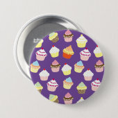 Badge Rond 7,6 Cm Cupcakes Delicious Decorated Birthday