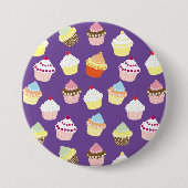 Badge Rond 7,6 Cm Cupcakes Delicious Decorated Birthday (Devant)