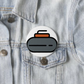 Badge Rond 7,6 Cm curling (En situation)