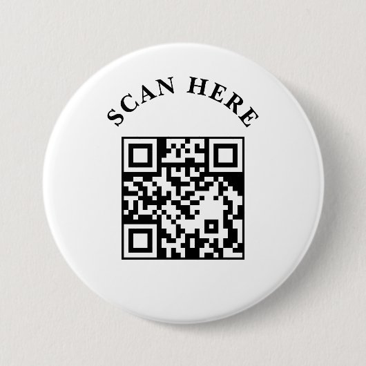 Badge Rond 7,6 Cm Custom Business QR Code Marketing Button (Devant)