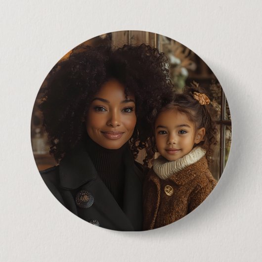 Badge Rond 7,6 Cm Custom photo big button (Devant)