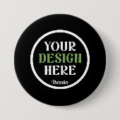 Badge Rond 7,6 Cm custom, unique, sleek & minimalist Button (Devant)