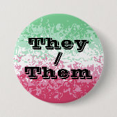 Badge Rond 7,6 Cm Customizable Pronoun Abrosexual Pride  (Devant)
